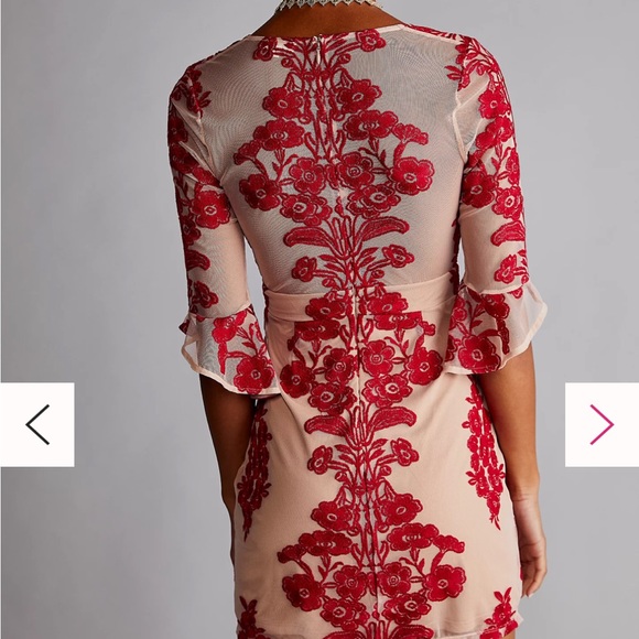 For Love & Lemons Temecula Mini Dress Rose Embroidery (no longer has tags) - Picture 12 of 13